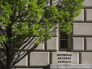 caption: The Internal Revenue Service building is seen on April 15, 2019, in Washington, D.C.