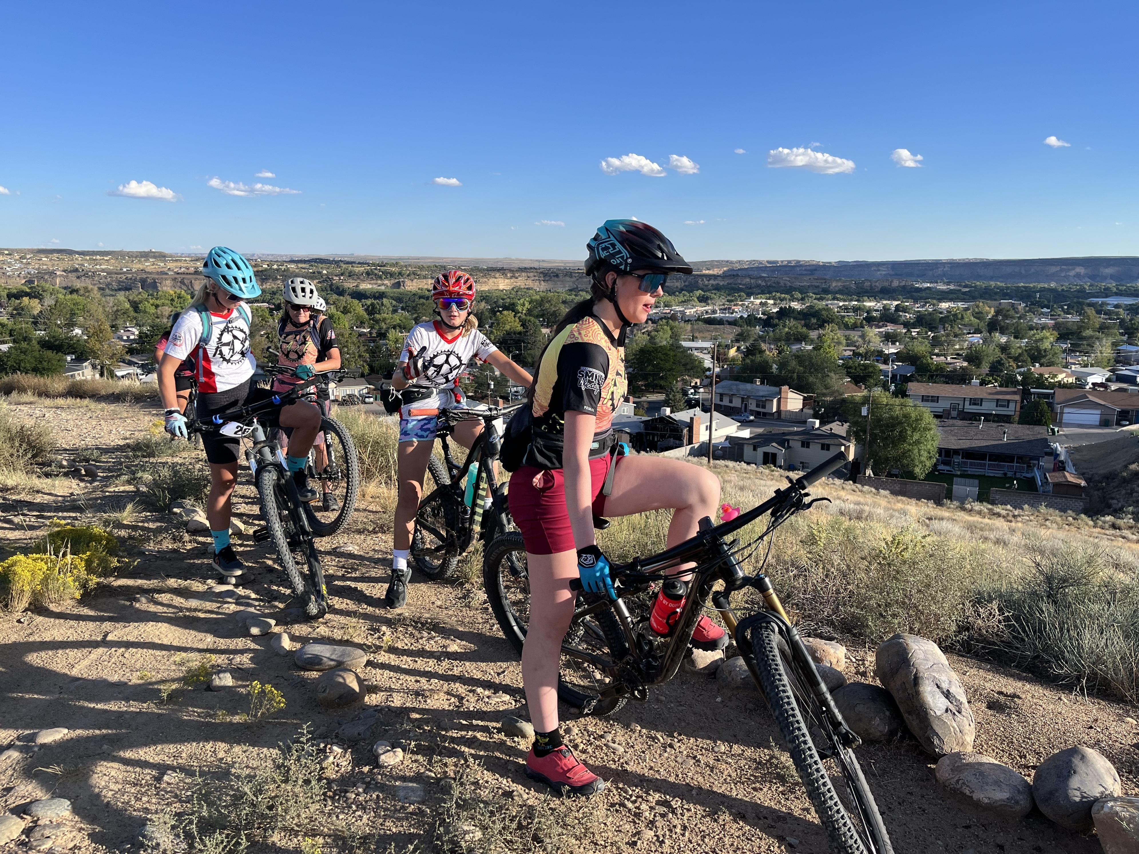 caption: An after school mountain biking club in Farmington, a town that's trying to diversify away from just oil and gas.