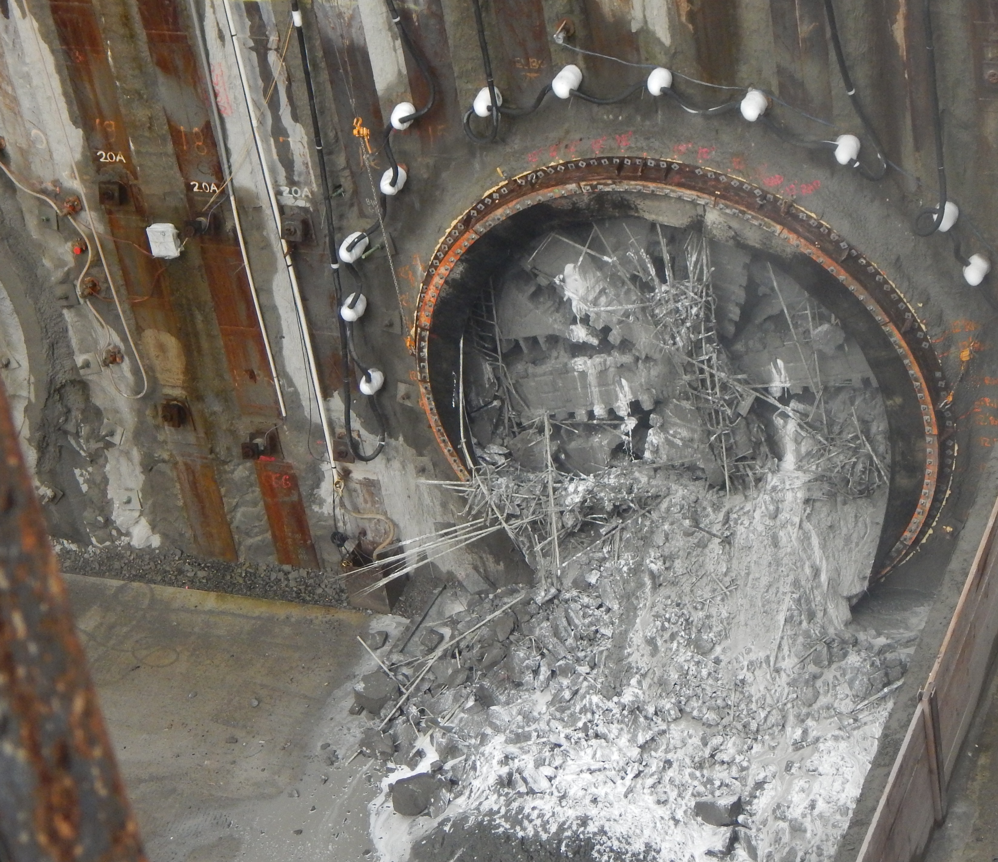 caption: Brenda arrives at the planned University District light rail station. 