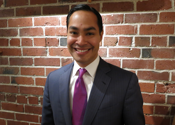 caption: Julian Castro in the KUOW studios.