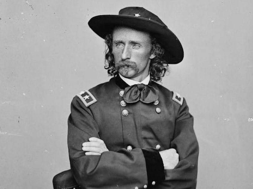 caption: Brevet Major General George Armstrong Custer, United States Army, 1865