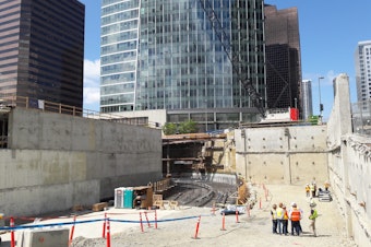 caption: Bellevue's new light rail tunnel will open in 2023
