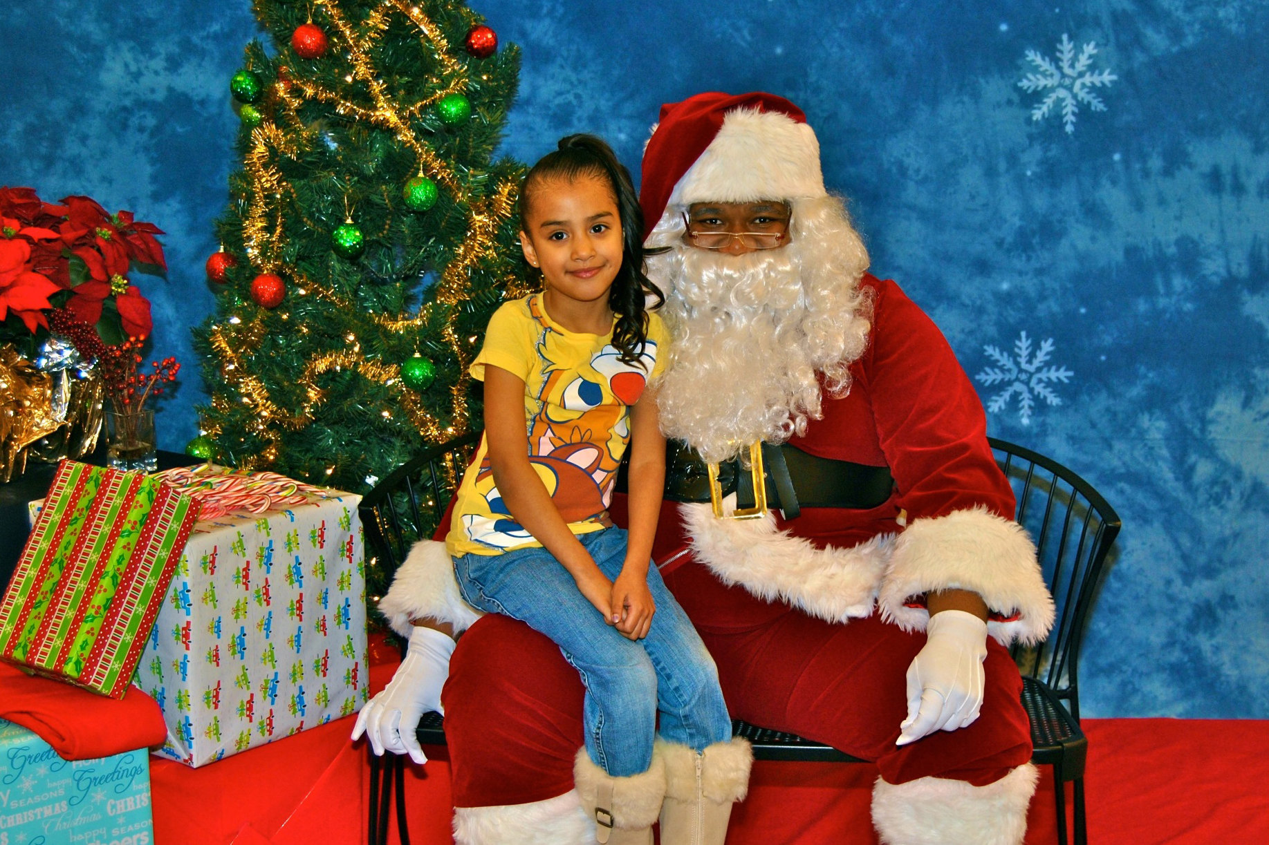 caption: This Christmas, Gabriel Quesada is 'Black Santa.'