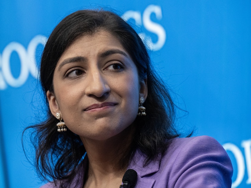 caption: Federal Trade Commission Chair Lina Khan has said noncompete agreements stop workers from switching jobs, even when they could earn more money or have better working conditions.