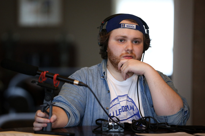caption: KUOW's Vaughan Jones contemplates the future.