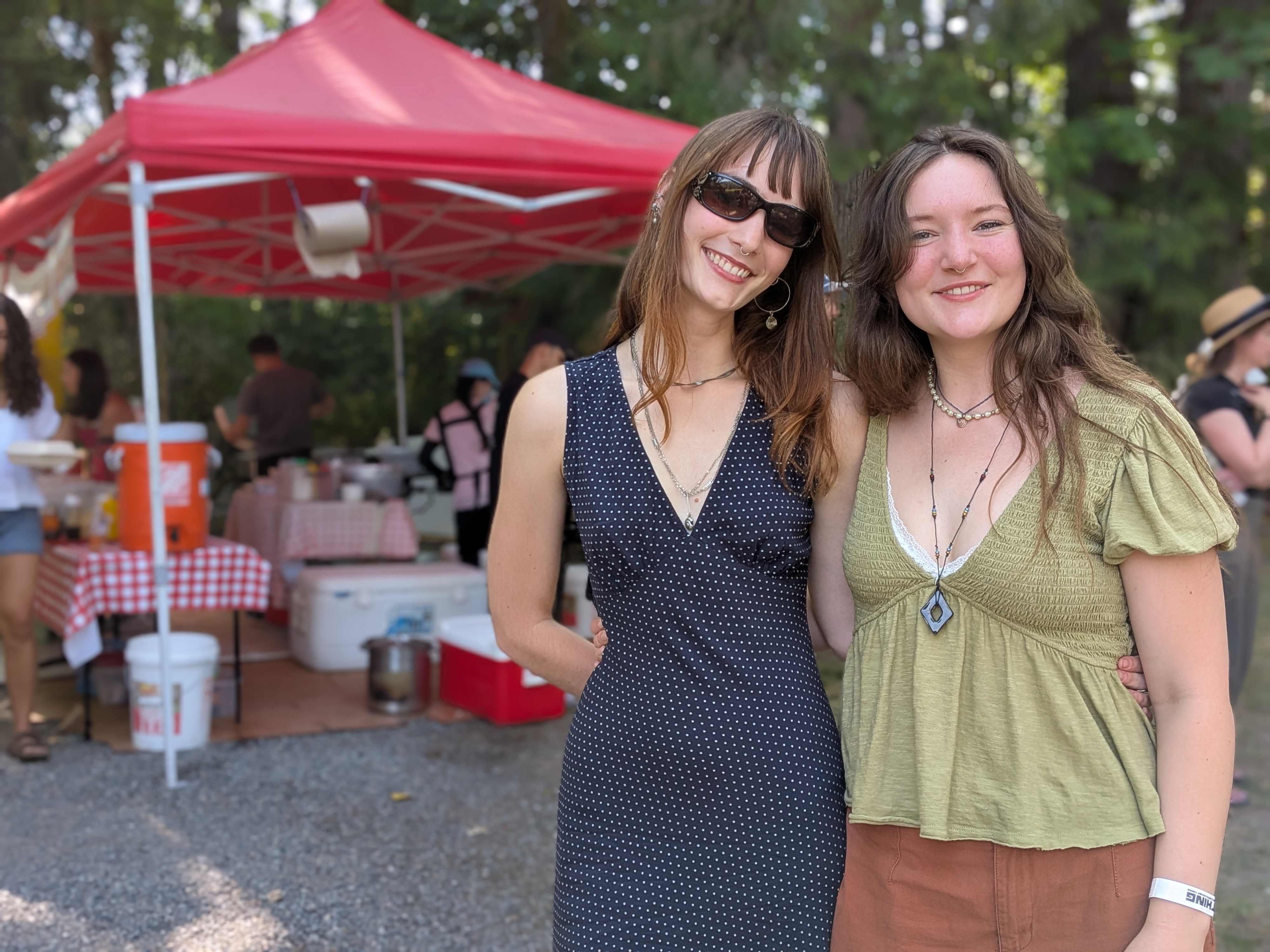 caption: Brooke Vandenberg and Lizzy Butler attend THING on Aug. 9, 2025.