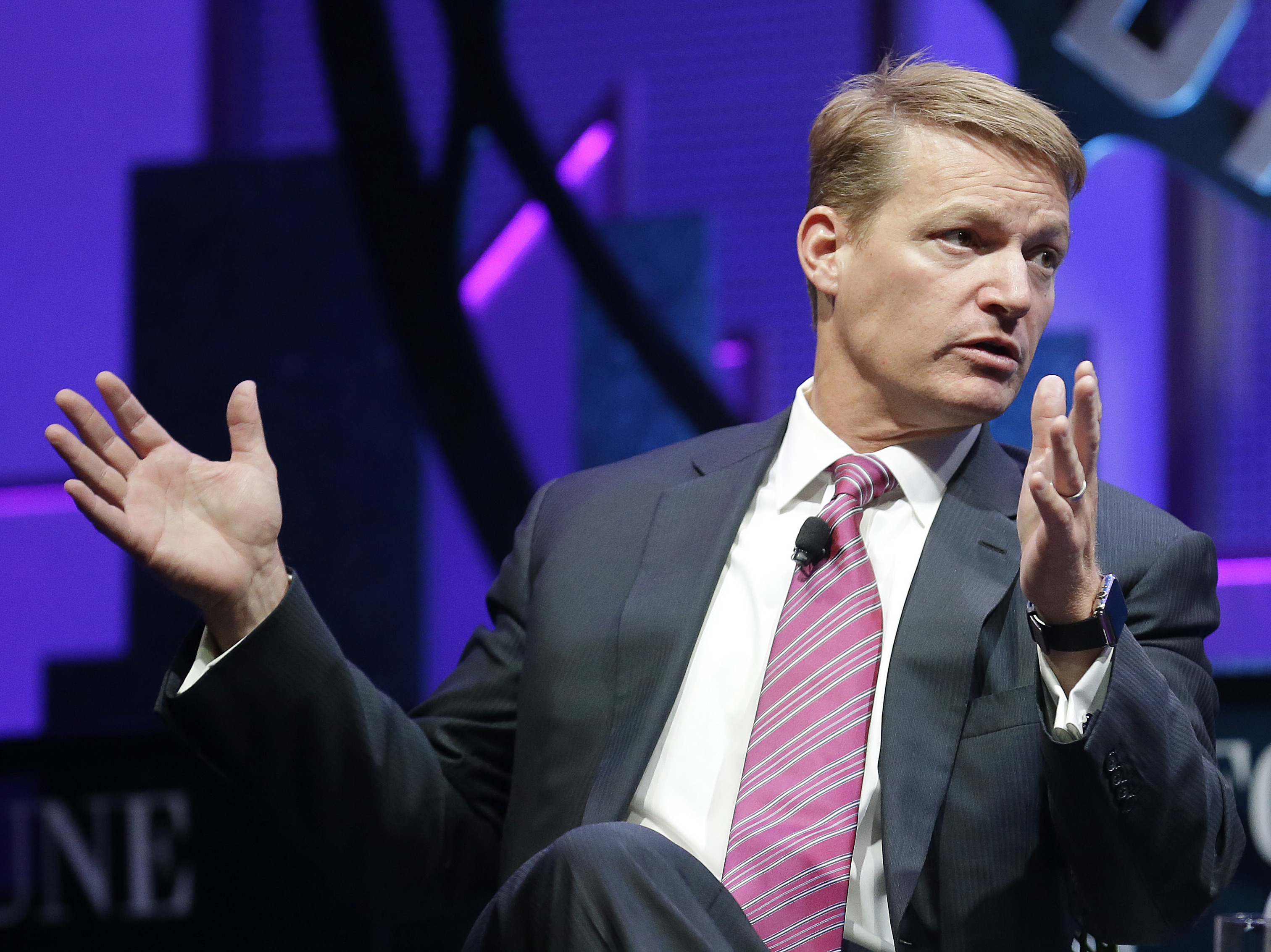 caption: Kevin Mandia, the chief executive of FireEye, says the prominent cyber-security firm was hacked recently by an unnamed foreign country. FireEye helps protect government and private computer networks around the world. Mandia is shown here at a 2015 conference in San Francisco.