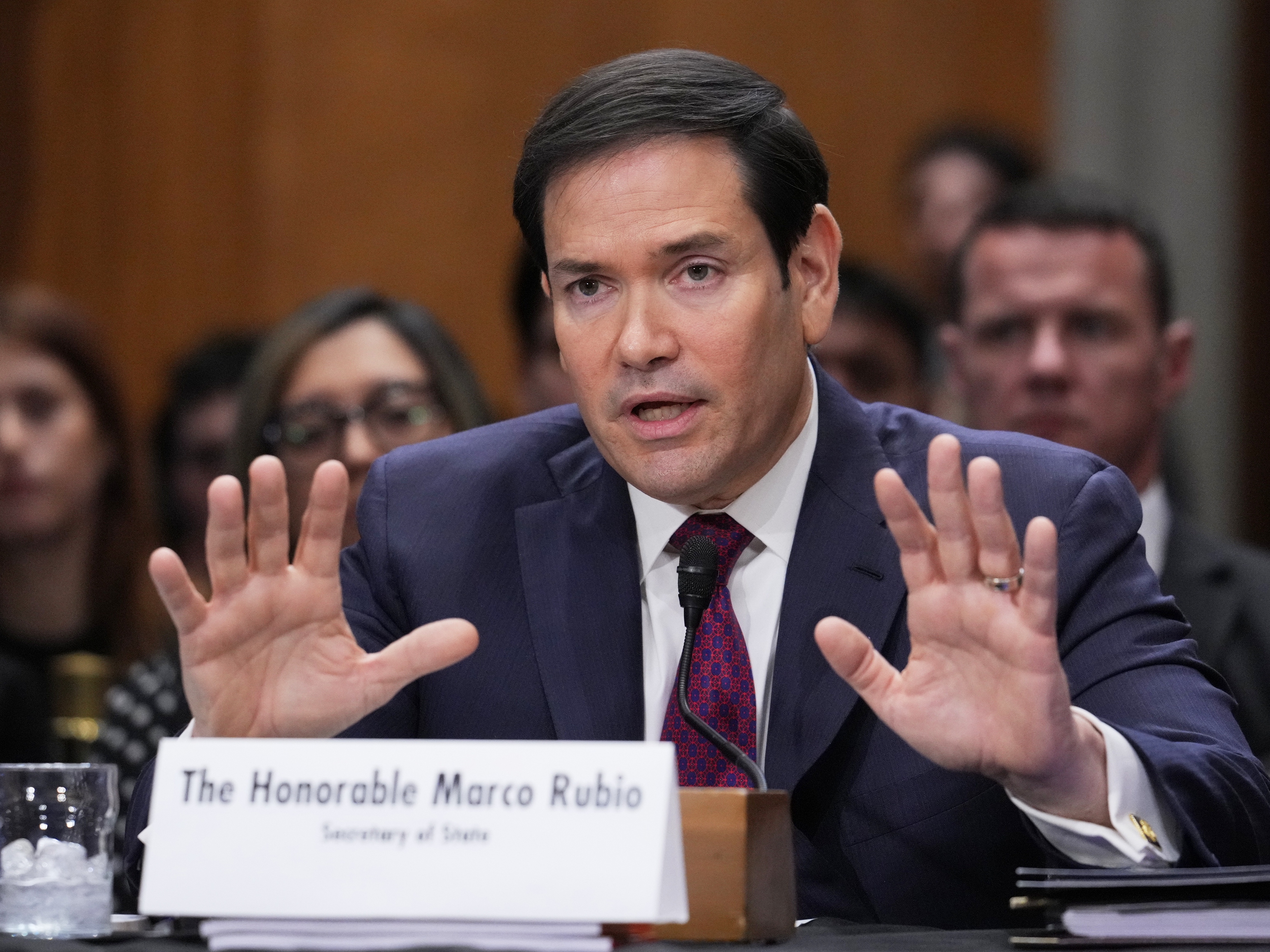 caption: Secretary of State Marco Rubio appears before the Senate Foreign Relations Committee to explain President Donald Trump's policy toward Venezuela following the U.S. military raid that ousted then-President Nicolas Maduro, at the Capitol in Washington, Wed. Jan. 28, 2026.