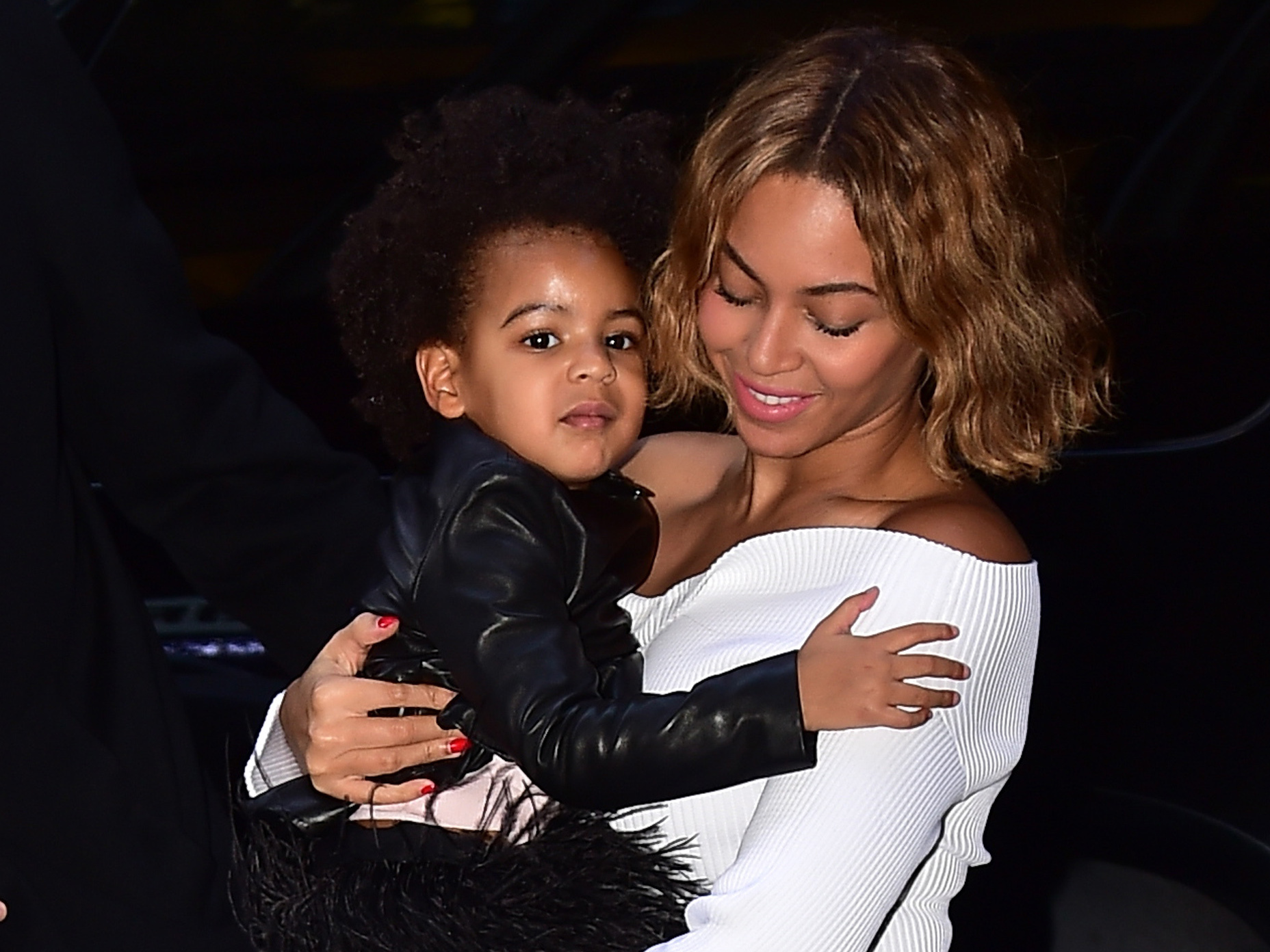 caption: Beyoncé with<strong> </strong>Blue Ivy Carter in New York City in 2014.