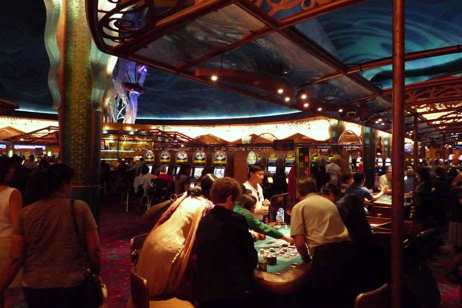 caption: Inside the Tulalip Casino near Marysville