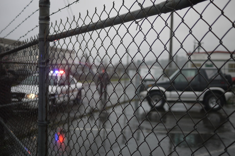 caption: The Northwest Detention Center in Tacoma, Washington.