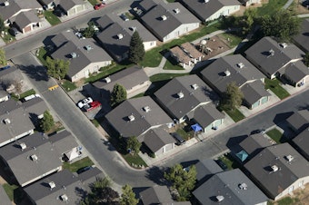 caption: Lawmakers in California say the state's pattern of single-family zoning is boosting carbon emissions.