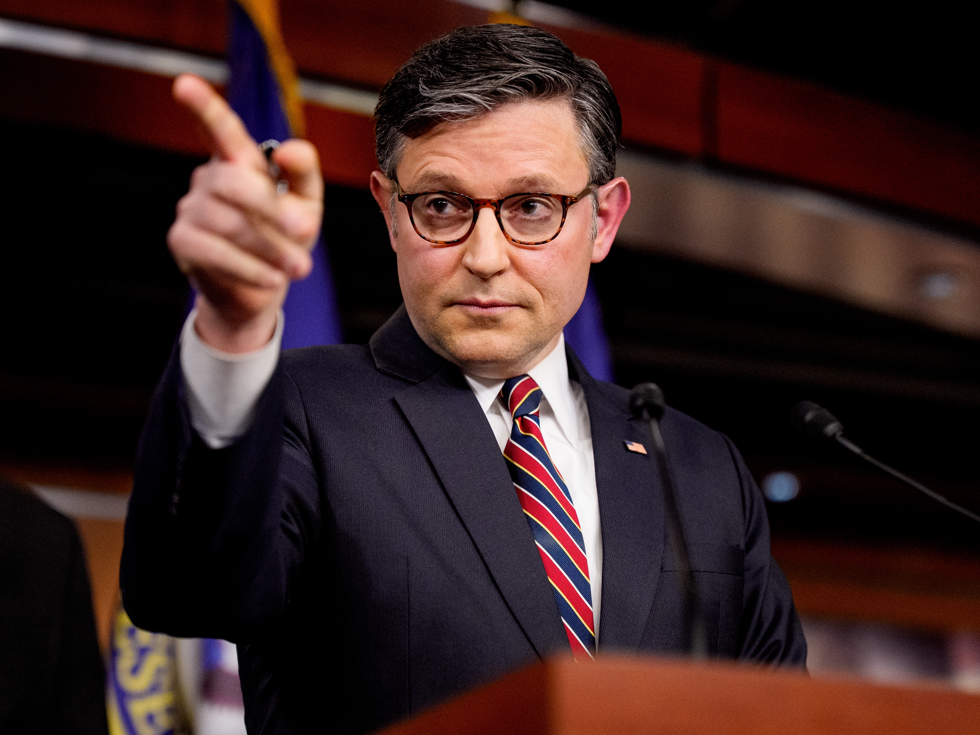 caption: House Speaker Mike Johnson, R-La., is preparing to hold a vote on a budget resolution meant to advance many of President Trump's policies, despite continued opposition from within his own party.