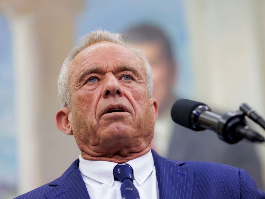 caption: Robert F. Kennedy Jr., secretary of the Department of Health and Human Services, or HHS, announced a major restructuring and RIF of the agency he leads.