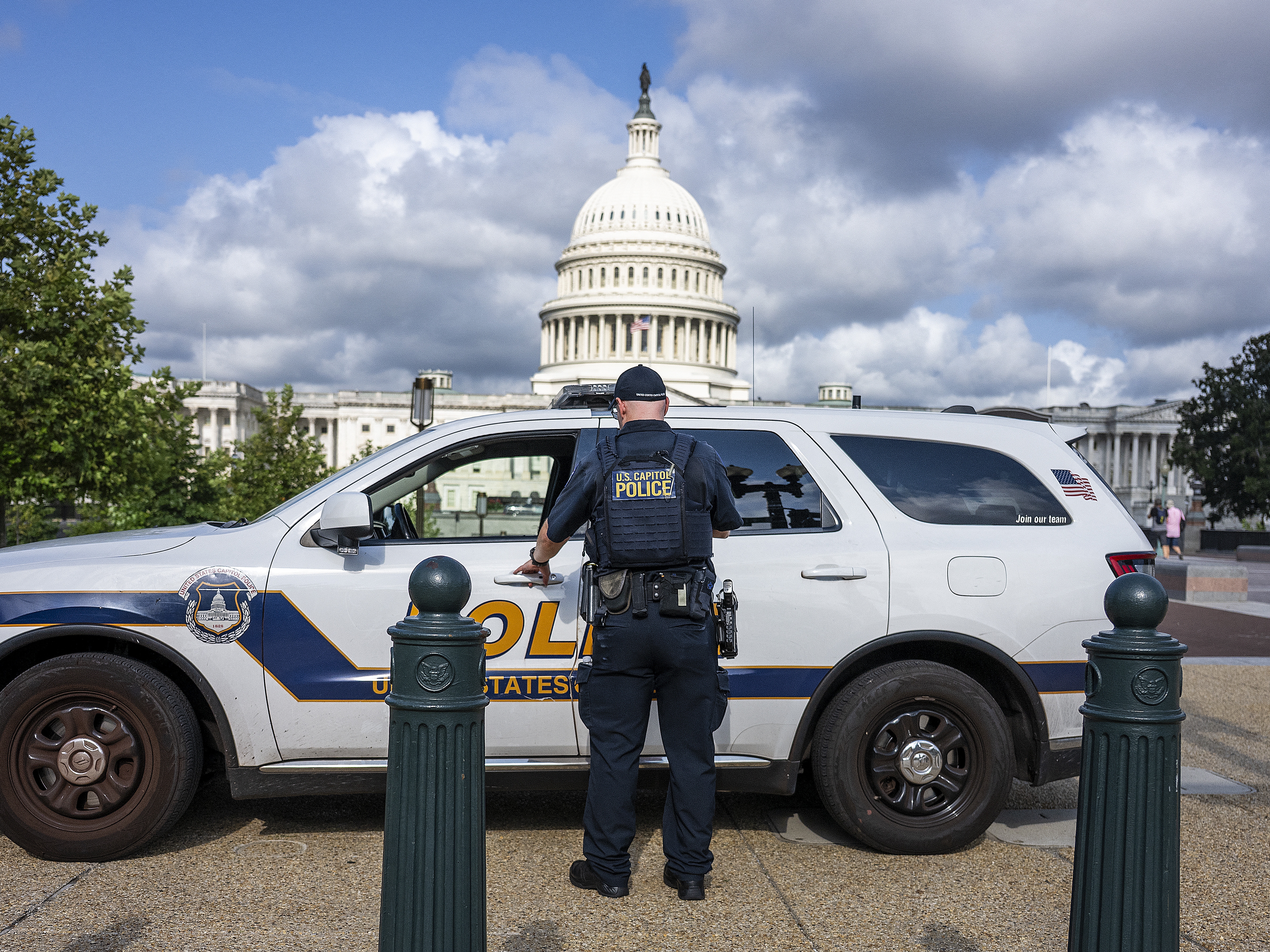 caption: Capitol Police are among the law enforcement agencies tapped by President Donald Trump on August 7 to increase federal law enforcement presence in Washington DC.