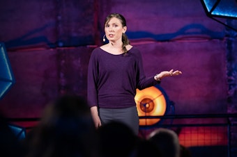 Jennifer Vail speaks at TED@DuPont at The Fillmore, September 12, 2019, Philadelphia, Pennsylvania Photo: Ryan Lash / TED