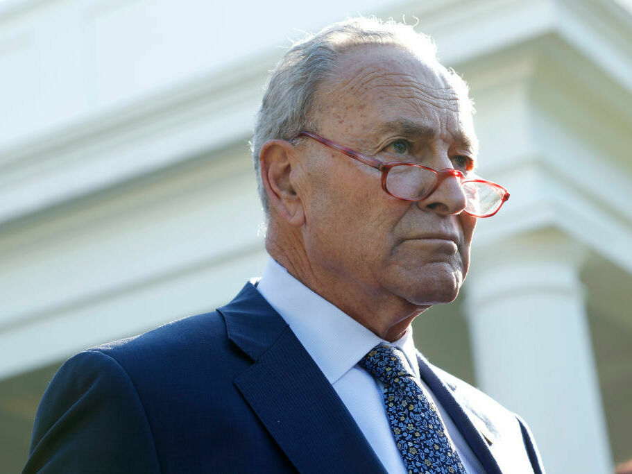 caption: Senate Majority Leader Chuck Schumer, D-N.Y., is embarking on an effort to draft legislation that would put guardrails around rapidly evolving artificial intelligence.