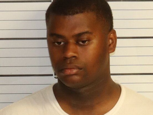 caption: Trenton Abston, 25, has been charged with attempted kidnapping, stalking and aggravated criminal trespass.