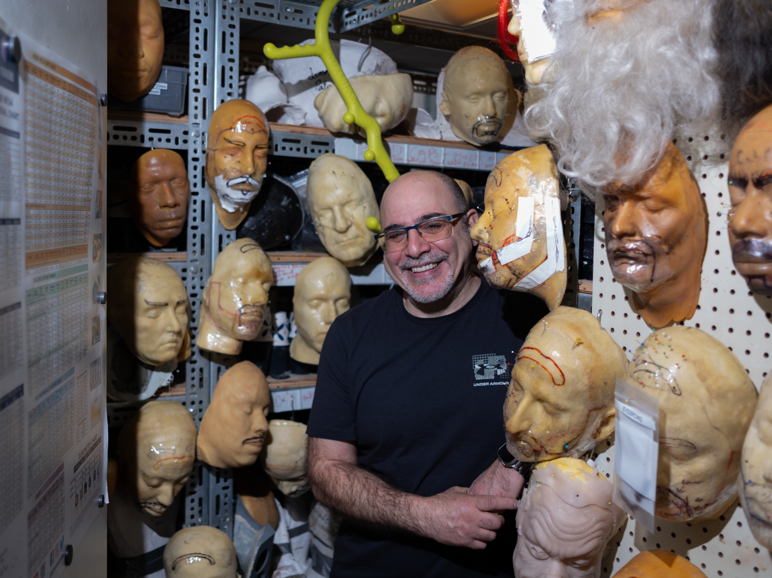 caption: If you remember Melissa McCarthy as Sean Spicer or Kyle Mooney as Baby Yoda on <em>SNL</em> — then you've seen the work of Louie Zakarian. He says the job of <em>SNL </em>makeup designer requires creativity, people skills, speed, and good humor.