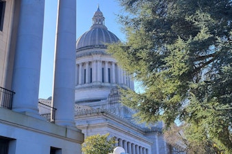 caption:  The Washington Legislative Building on Feb. 23, 2024. 