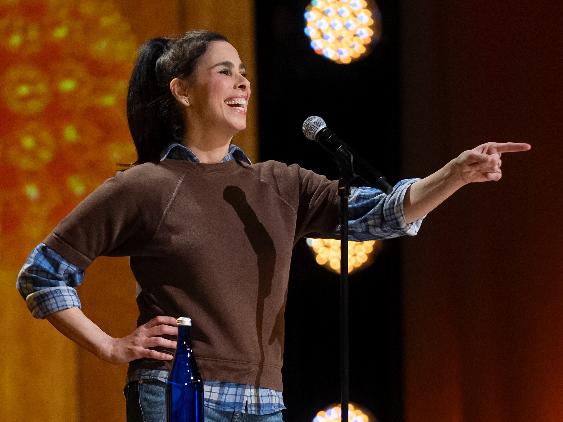 caption: "This whole tour was so cathartic," Sarah Silverman says of her <em>PostMortem </em>comedy special.