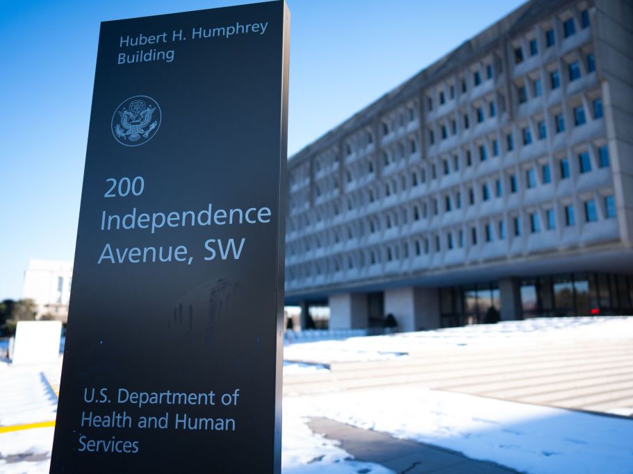 caption: The Department of Health and Human Services, which has some 90,000 employees, is putting a freeze on most public communications as of Tuesday.