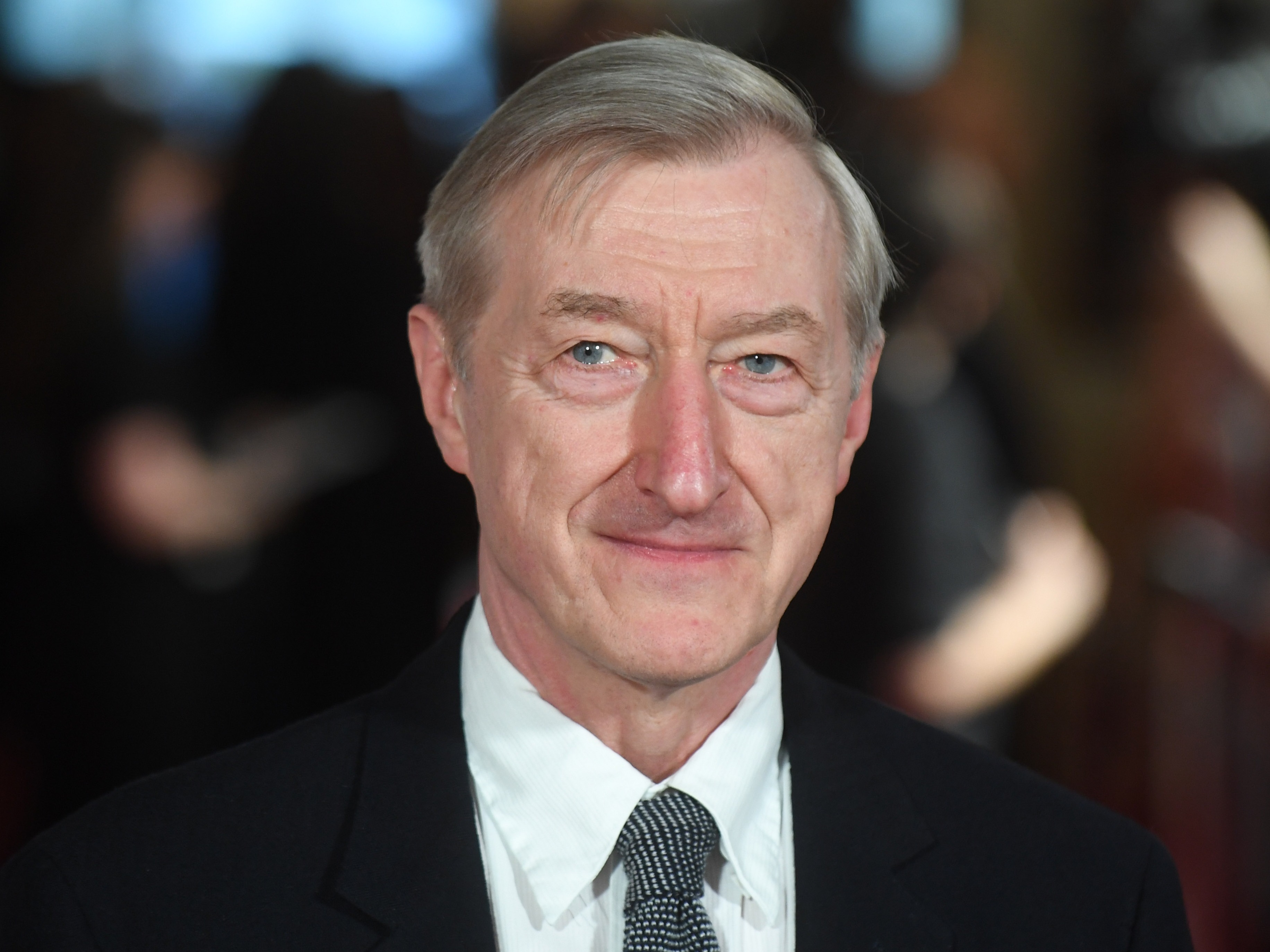 caption: Booker Prize-winning novelist Julian Barnes turns 80 on Monday and has been very busy. "I can't remember a period of months when there's been so much going on," he says. He's pictured above in London in 2017.