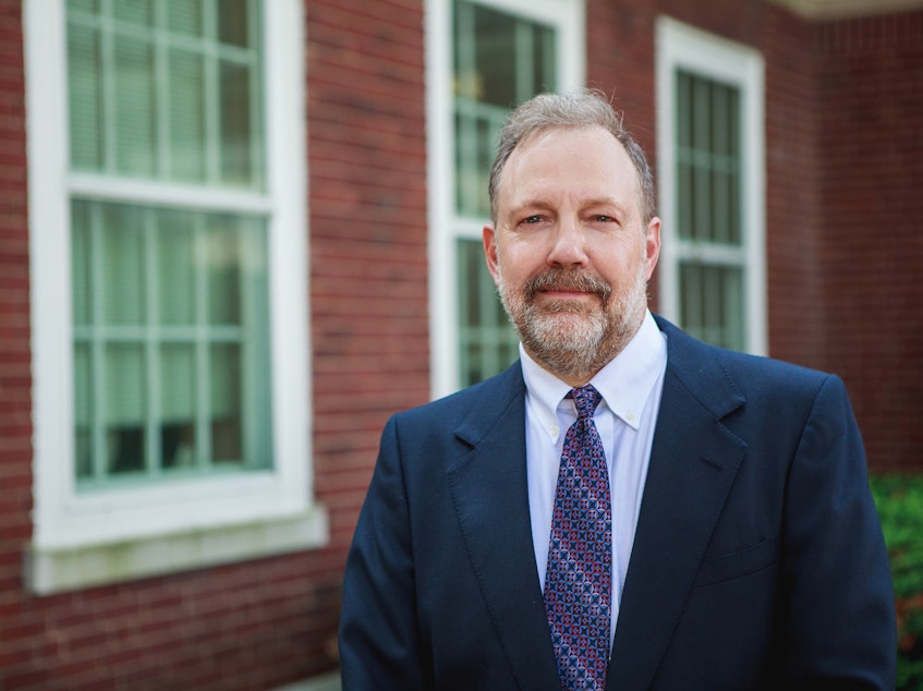 caption: Shawnee State University in southern Ohio has agreed to pay philosophy professor Nick Meriwether $400,000 after disciplining him for not using a transgender student's pronouns.