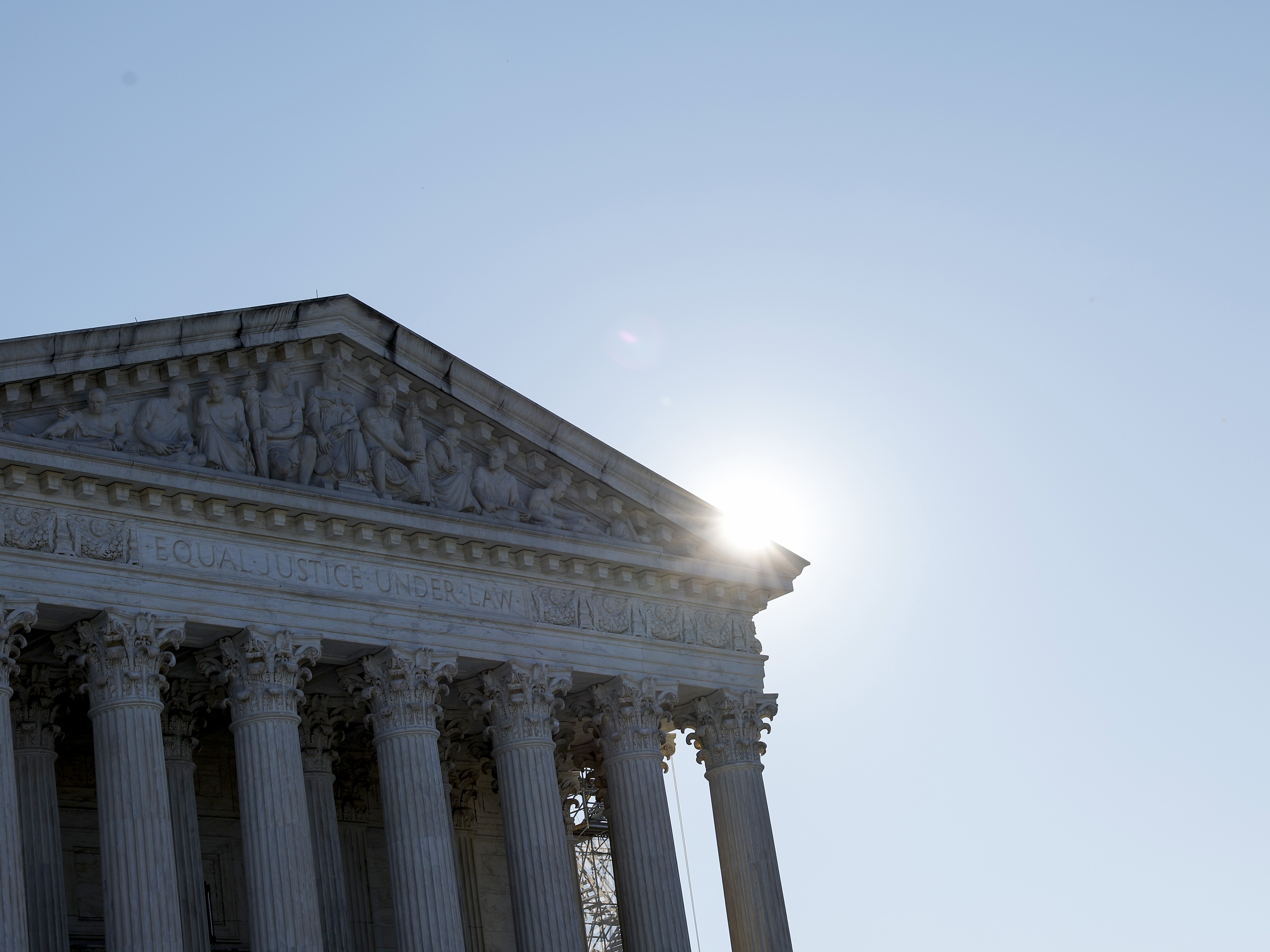 caption: The U.S. Supreme Court building in Washington