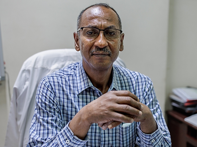 caption: Dr. Jamal Eltaeb of Sudan is the winner of the $1 million Aurora Prize for Awakening Humanity, in recognition of his medical work during the ongoing civil war. He says: "There are days ... when you wonder if what you are doing will ever be enough. But then you'll see a wounded patient begin to heal. And I think at that moment ... you feel an internal strength to continue working."