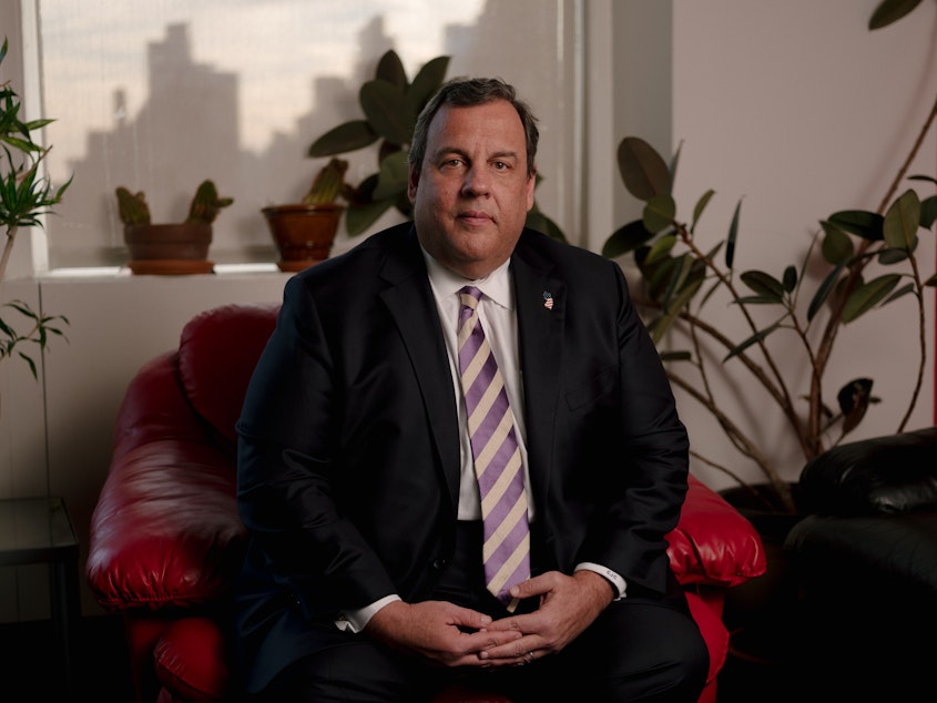 caption: Former New Jersey Gov. Chris Christie's new book, <em>Let Me Finish: Trump, the Kushners, Bannon, New Jersey, and the Power of In-Your-Face Politics</em> details his history with New Jersey politics and thoughts on the Trump administration.