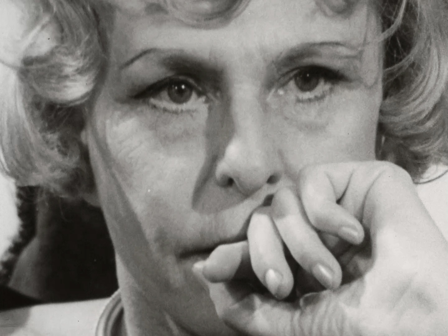 caption: Leni Riefenstahl during a CBC interview in 1965.