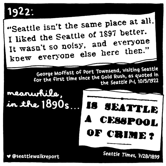 walk report In 1922, apparently Seattle was best in 1897