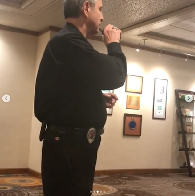 caption: <p>A video screen grab from Jermaine Massey's Instagram post recording the incident at the Double Tree Hotel in Portland, Ore. on Dec. 22, 2018.</p>