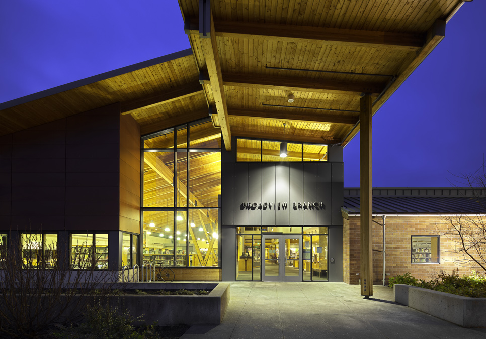 caption: The Seattle Public Library's Broadview Branch is celebrating its 50th anniversary on Jan. 24, 2026.