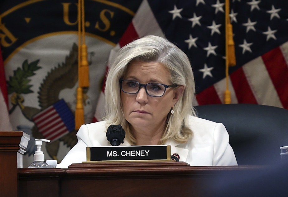 caption: Rep. Liz Cheney (R-Wyo.), vice chair of the House Select Committee to Investigate the January 6th Attack on the U.S. Capitol, says Cassidy Hutchinson showed great patriotism when she testified about inner workings of the White House that day.