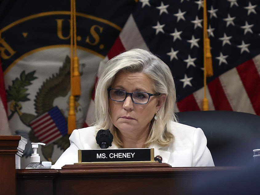 caption: Rep. Liz Cheney (R-Wyo.), vice chair of the House Select Committee to Investigate the January 6th Attack on the U.S. Capitol, says Cassidy Hutchinson showed great patriotism when she testified about inner workings of the White House that day.