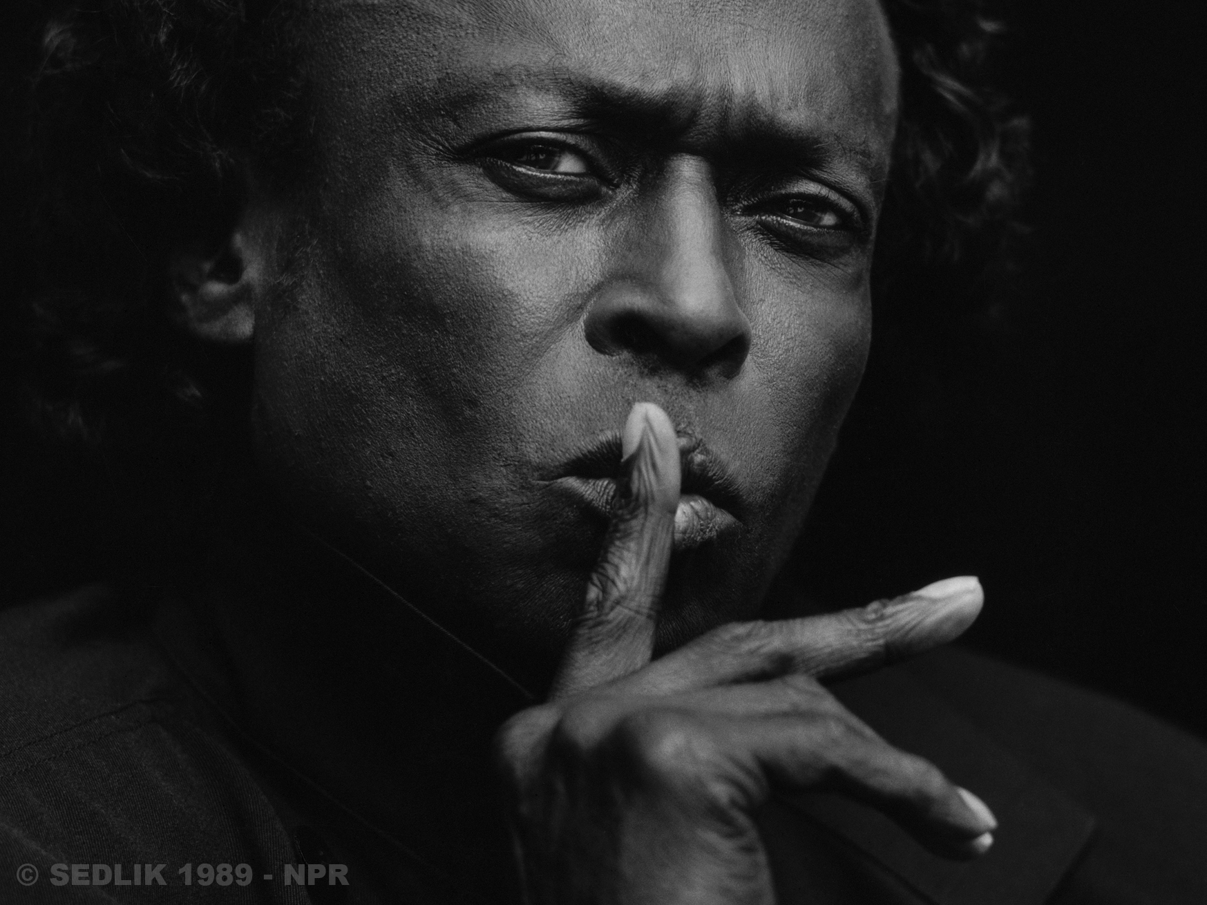 Miles Davis, 1989 by Jeff Sedlik
