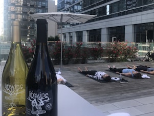 caption: LifeVine boasts that it has little sugar and higher antioxidant levels than most wines. There is a wave of wines and spirits that aim to woo wellness enthusiasts. But some health claims made by alcohol brands have scientists on edge.