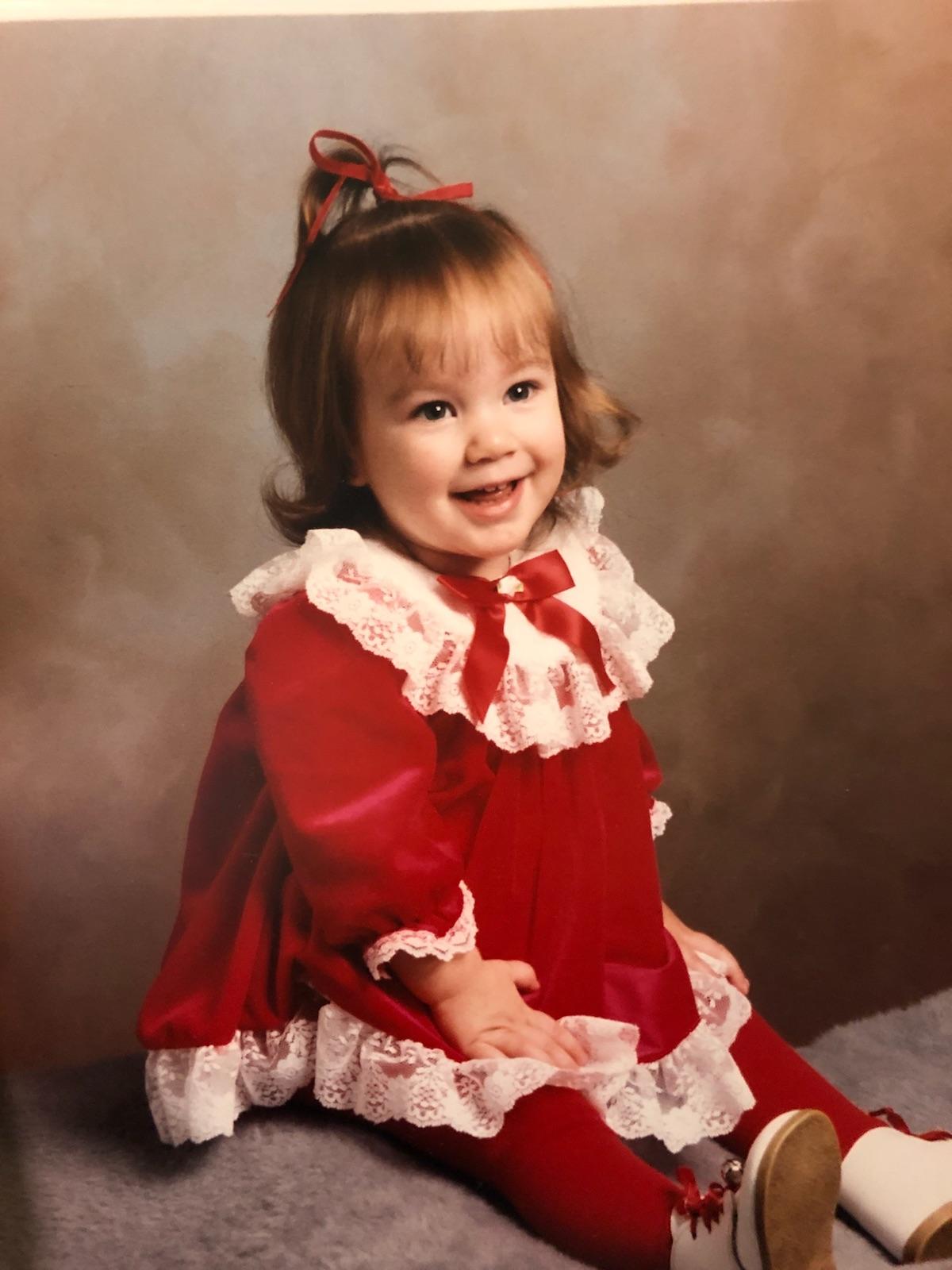 caption: Sabrina Tate as a child.