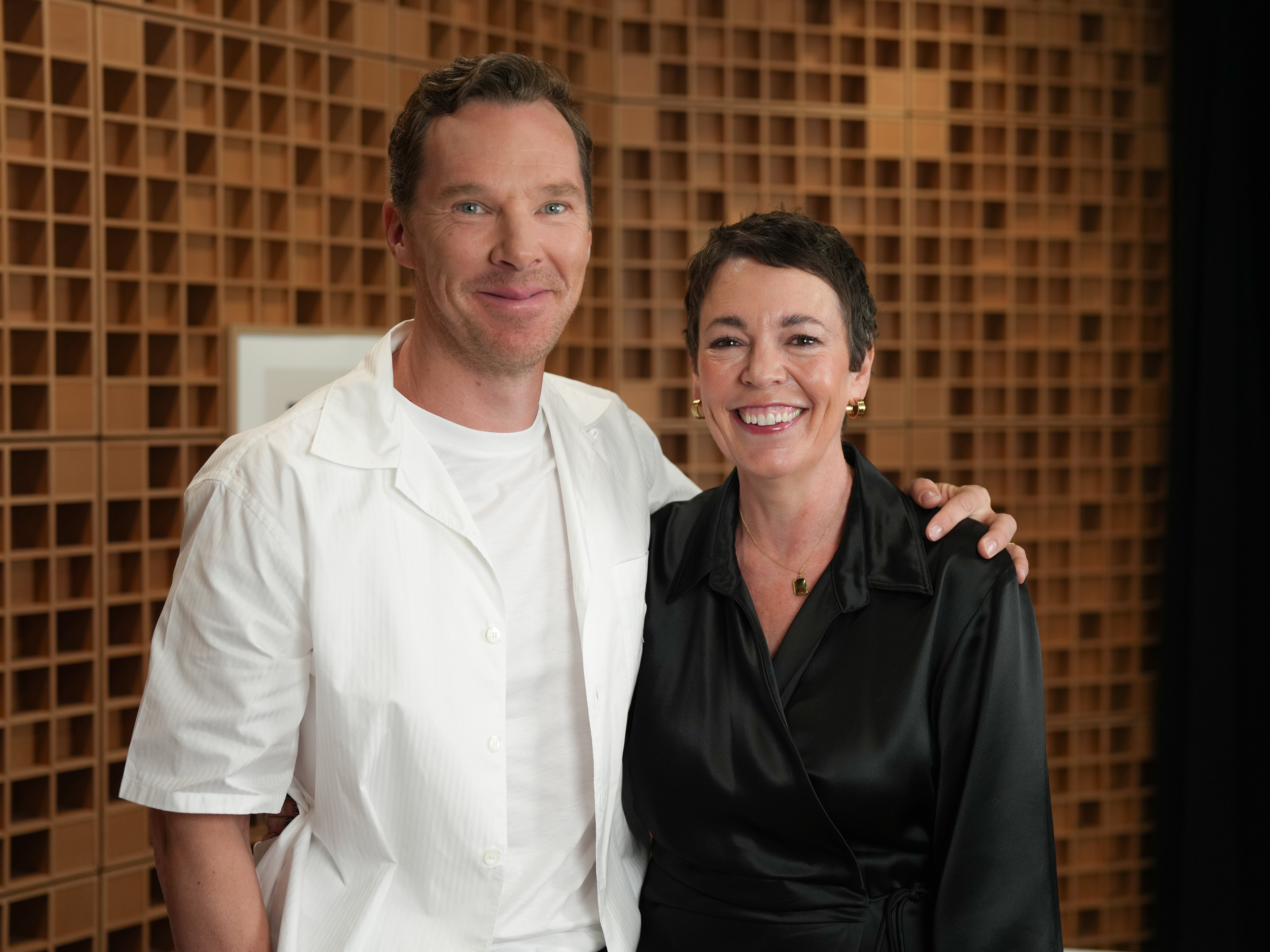 caption: In the new movie, "The Roses," Benedict Cumberbatch and Olivia Colman play husband and wife, Theo and Ivy, who were once very much in love, but now — two children and one transatlantic move later — are facing the possible demise of their marriage.