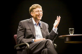 caption: Bill Gates. 