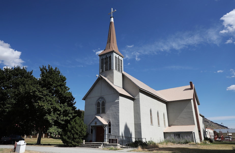 caption: A church at St. Mary’s Mission is shown on Thursday, July 20, 2017, in Omak. 