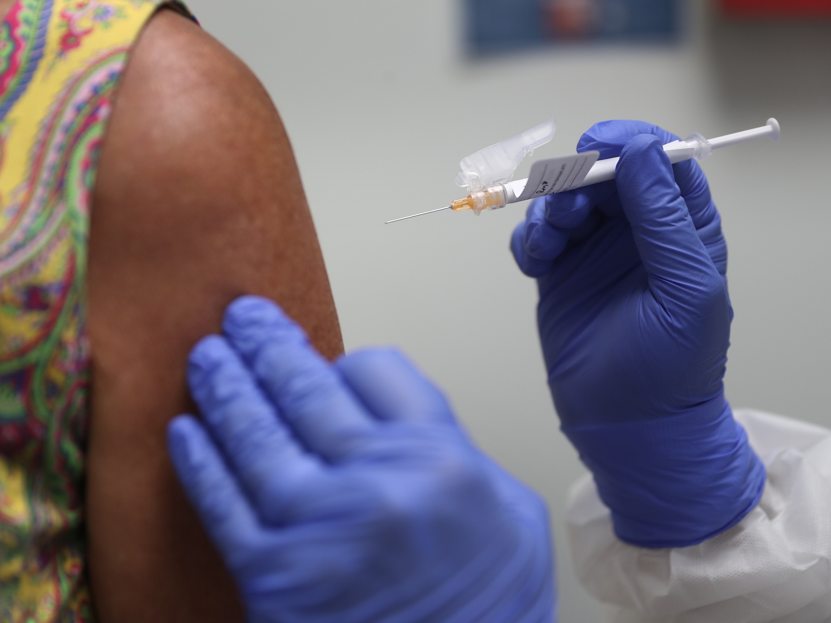 caption: Early in the pandemic, a volunteer takes part in a clinical trial to develop a vaccine that will protect against COVID-19. The U.S. government has registered over half a million clinical trials since 2000. The vast majority of the trials don't result in a new drug approval.