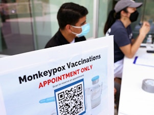 caption: An emergency declaration frees up resources to help fight the monkeypox outbreak. There are currently more than 6,600 cases in the U.S.