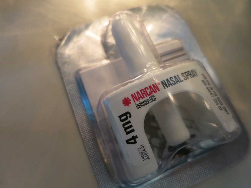 caption: Opioid overdose reversal drug, naloxone stopped 3,200 overdoses in Washington State in 2018. State health officials are concerned that the powerful drug, fentanyl could result in higher overdose death numbers in the future.