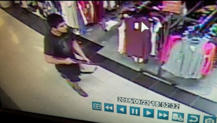 caption: Cascade Mall security footage
