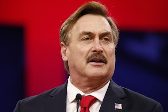caption: Mike Lindell, the CEO of My Pillow, had been using his Twitter account to spread disinformation about the 2020 election.
