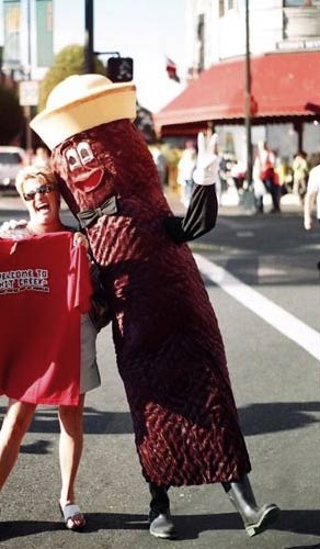 caption: Mr. Floatie and a friend. (Photo courtesy of People Opposed to Outfall Pollution)