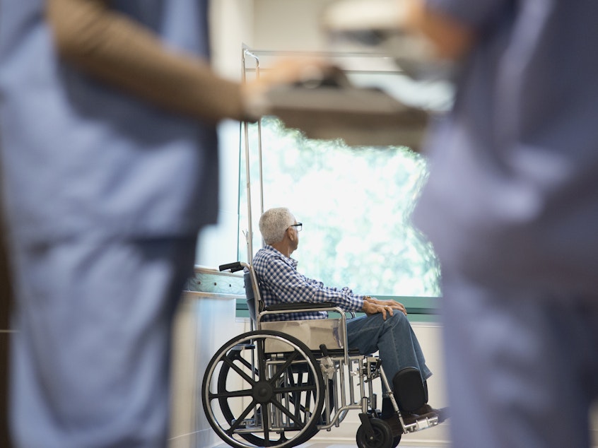 caption: In late 2019, the patient's choice to move to an assisted living facility seemed like a good idea — a chance for more social interaction and help with meals and medical care.